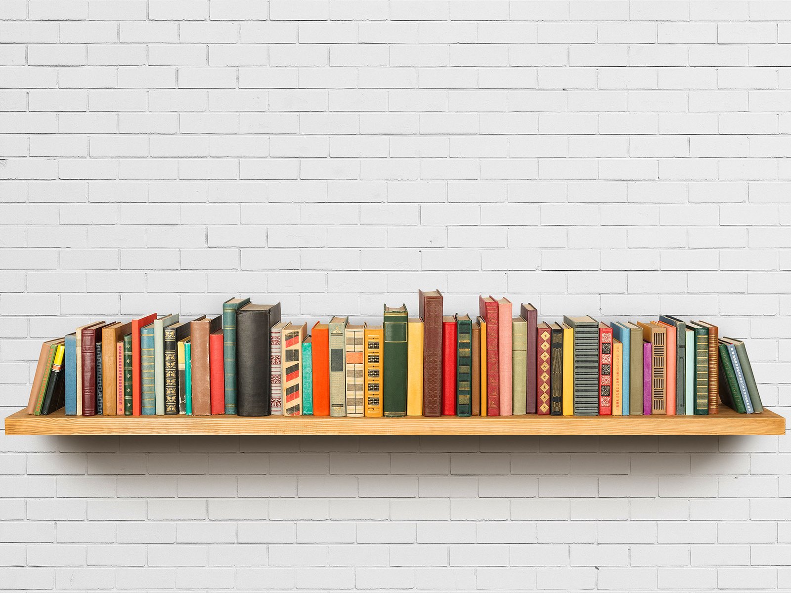 Books on a shelf