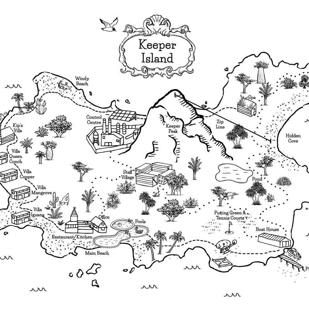 Keeper Island map